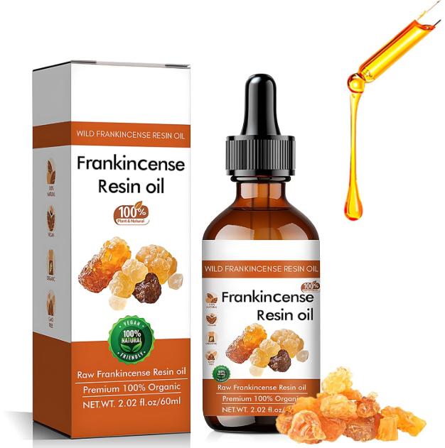 60 ml Frankincense Oil for Skin, Organic Facial Moisturizer for Face, Massage Reduces Fine Lines & Stretch Marks Pure and Natural Frankincense Essential Oil
