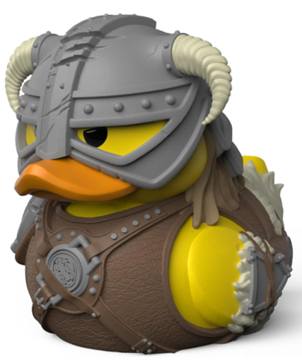TUBBZ Boxed Edition Dovahkiin Collectible Vinyl Rubber Duck Figure - Official Skyrim Merchandise - Fantasy Video Games
