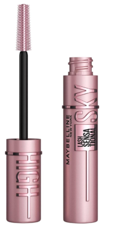 Maybelline Mascara, Lash Sensational Sky High Volumizing & Thickening, Eyelash Lengthening, Flake-Free Formula, Washable Mascara Infused with Bamboo Extract, Full Volume Mascara, Colour: Black