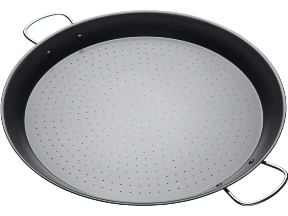 KitchenCraft World of Flavours Non-Stick Paella Pan, Carbon Steel, 46cm